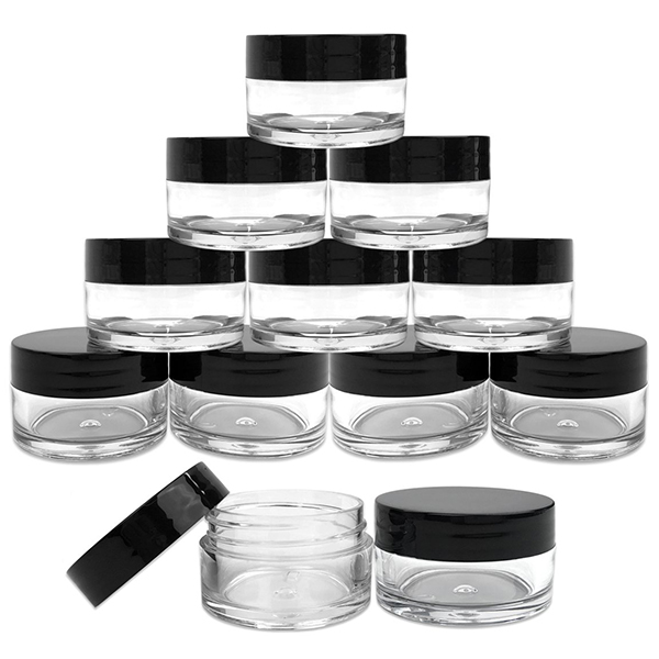 Nail Powder Container Cosmetic Jars Empty Leak Proof Acrylic Jar Private Label Clear Plastic Custom LOGO Acrylic Other Cosmetic