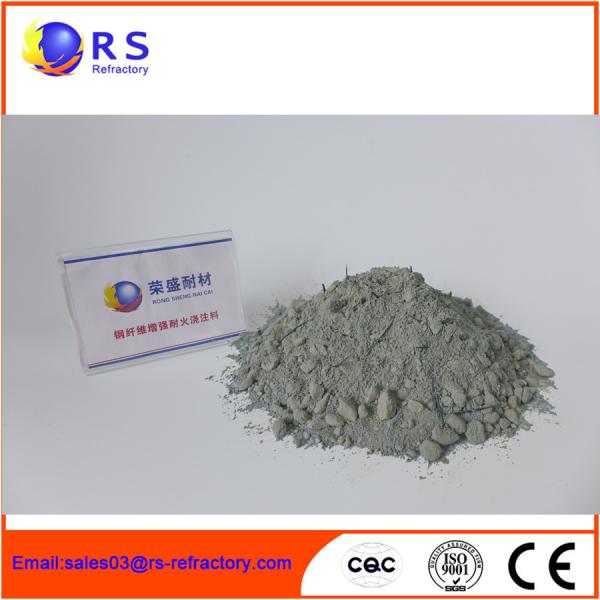 Buy Steel Fiber Wear Resistant lightweight castable refractory High strength at wholesale prices