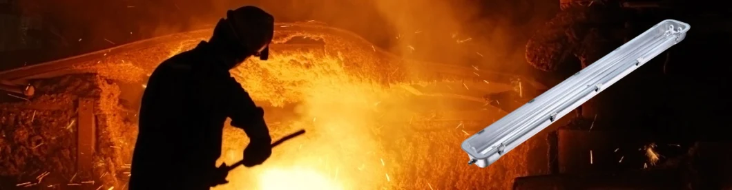 IP66 Ik08 2FT 4FT 5FT Waterproof Dustproof Robust Aluminum Linear Light 25W 35W 45W 50W 65W 75W LED Stainless Steel Waterproof Lamp LED Tri Proof Light