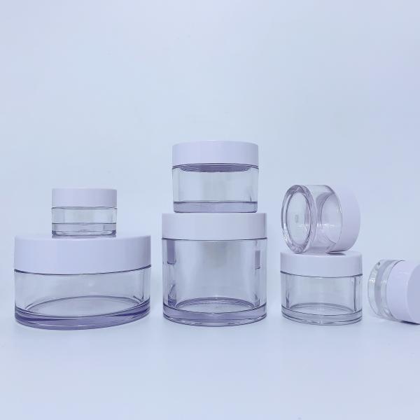 Empty Powder Jars 5G 10G 15G 30G 50G 100G 150G Cosmetic Plastic PETG Jars With Custom Lid