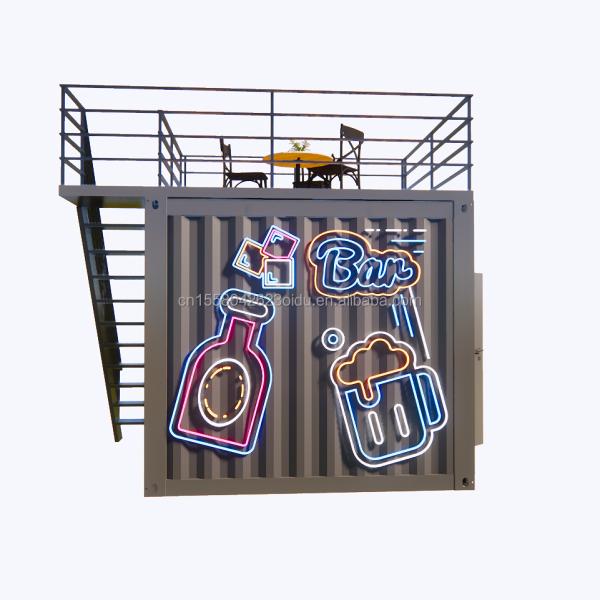 Modern Design Supermarket Mobile Container Coffee Bar Houses 10ft Mini Popup Shop