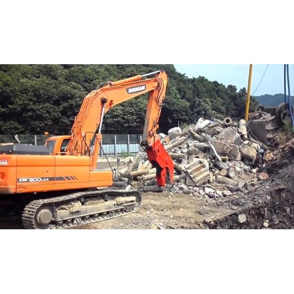 Building Demolition Mechanical Concrete Pulveriser For Excavator Hydraulic