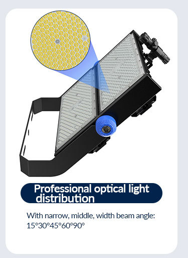 Eco Friendly 1250W Football Pitch Floodlights for Soccer Stadium