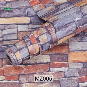 Apartment Decoration Self Adhesive 3D Wallpaper 5M Roll White Brick Pattern