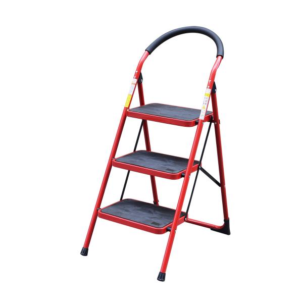 Buy Steel 1.07m 3 Step Telescopic A Frame Step Ladder at wholesale prices