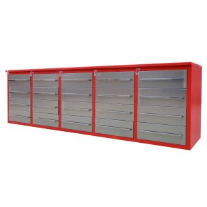 15-Drawer Workshop Tool Chest of Drawer for Garage Organization Silver Metal
