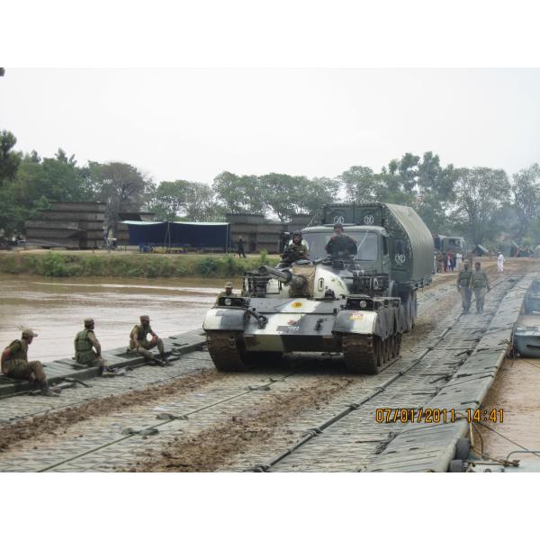 Buy Axle Load 13t Ribbon Bridge Army Trestle Floating Bridges at wholesale prices