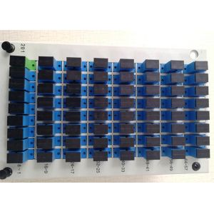 1 In 64 Out PLC Fiber Optic Splitter 1x64 Plug In Type PLC With SC Connector