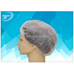 Hospital Nursing PP Disposable Mob Cap / Clip Bouffant Surgical Caps