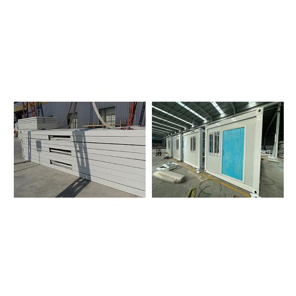 House Aluminum Window Prefab Modular Z Folding Container Homes with Optional Size and Easy Install Design