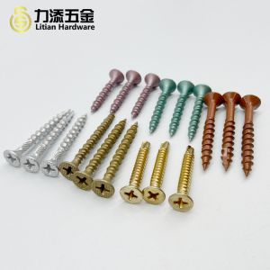 Carbon Steel Cross Recessed Countersunk Head Chipboard Screws Wood Screw
