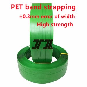 Factory wholesale 9-25mm PET packaging tape PET plastic steel tape with 100% PET