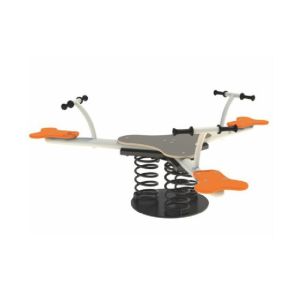 Seesaw Plastic Seat Preschool Play Equipment Outdoor Galvanized Steel