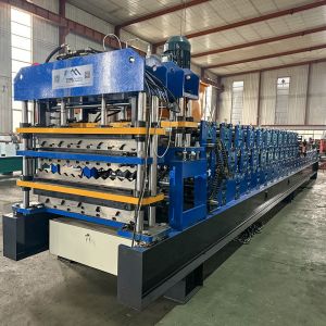 Delta Inverter Three Layer Roofing Steel Profile Roll Forming Machine For 0.25-0