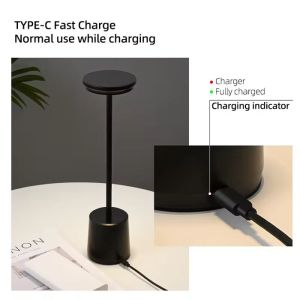 Adjustable Brightness Touch Led Table Lamp 1.6W For Home And Office