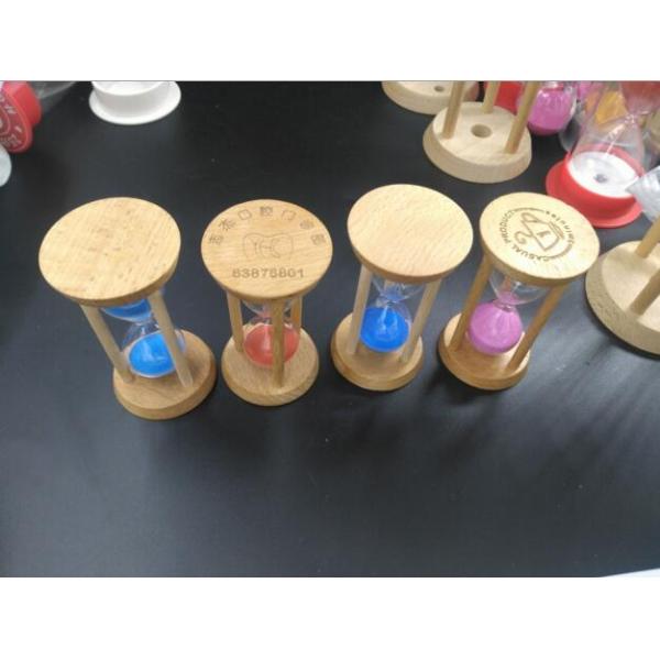 Novelty Mini Wood Sand Timer Hourglass With 3 Minutes,For Home And Restaurant Decoration