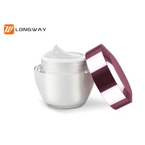 Acrylic Cosmetic Jar with Rose Gold Cap for Facial Cream Jar Packing