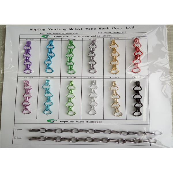 Durable Aluminum Mesh Screen , Door Bug Screen Curtain No Rust / No Fade Color