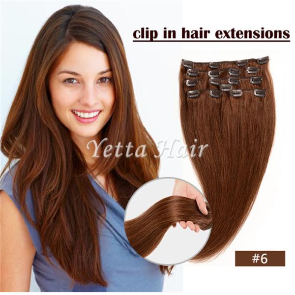 Buy Simplicity Pre Bonded Keratin Hair Extensions / Clip In Hair Weave Color 6# at wholesale prices