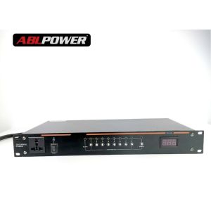 Quality Black 1000W 8 Channels Rack Mount Power Sequencer for sale