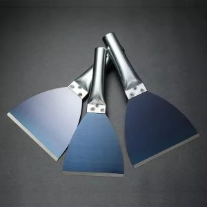 China Iron Handle Stainless Steel Putty Knife 65# Blue Manganese Steel Scraper on sale
