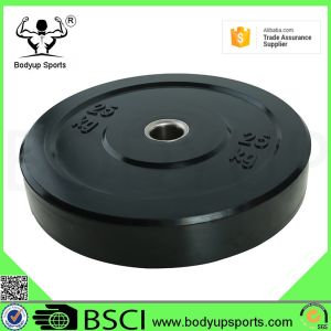 Two Kinds of Logo Barbell Solid Rubber Bumper Plates
