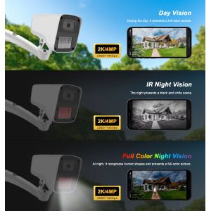 Outdoor Two Way Audio Dual Light Night Vision Network Camera HD Security 4MP 5MP