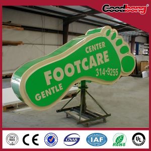 UV Curting vacuum forming ABS store billboard