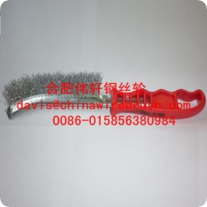 Quality Stainless Steel Knife Brushes with Plastic Handle for sale