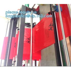 Biohazard liner bags, drawstring liner, drawtape liner, clinical, medical,