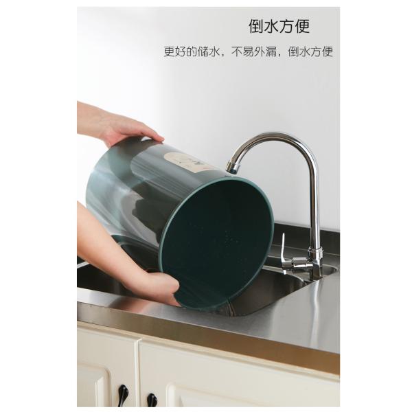 Indoor Office Drawing Room Round Waste Segregation Plastic Dustbin