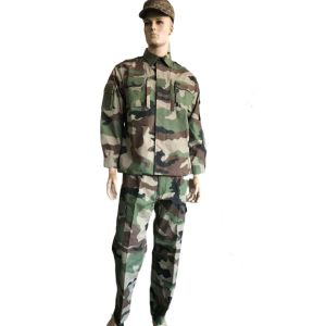 China TC 65/35 Ripstop French F2 Uniform Set Military Camouflage Attire Customized on sale