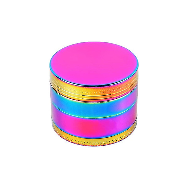 Buy 4 Layers Rainbow Metal Herb Tobacco Grinder Portable Zinc Alloy at wholesale prices