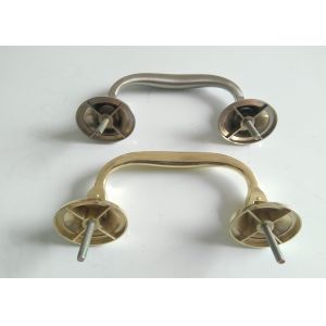 Quality Bronze Color H044 Zamak Coffin Handles Metal Coffin Handles Size 1×9 Cm French Design for sale