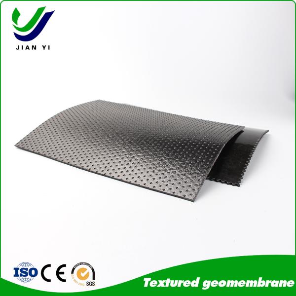 Buy Thickness 0.5 to 2.5mm Textured Nubbed HDPE Geomembrane Engineered Grip Providing Superior Containment for Landfill and Reservoir Applications at wholesale prices