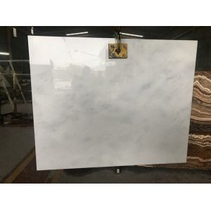 Grey Veins Marble Backlit Pure White Jade Onyx Stone