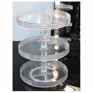 Diamond surface cutting process transparent acrylic cosmetic storage box desktop