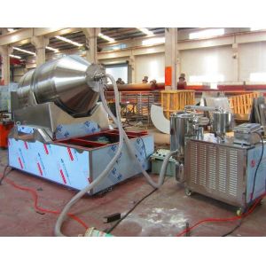 Double Cone Powder Mixing Machine Automatic Drying Granulator SUS304