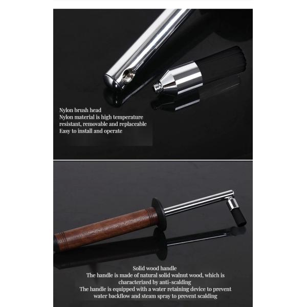 Pressure Steam Anti-Scalding Handle Espresso Brush Modern Design for Coffee Tea Tools