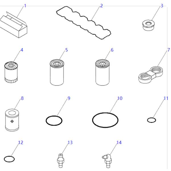 600-319-3610 600-311-3610 Fuel Filter KOMATSU Excavator Spare Parts For PC220LC-8