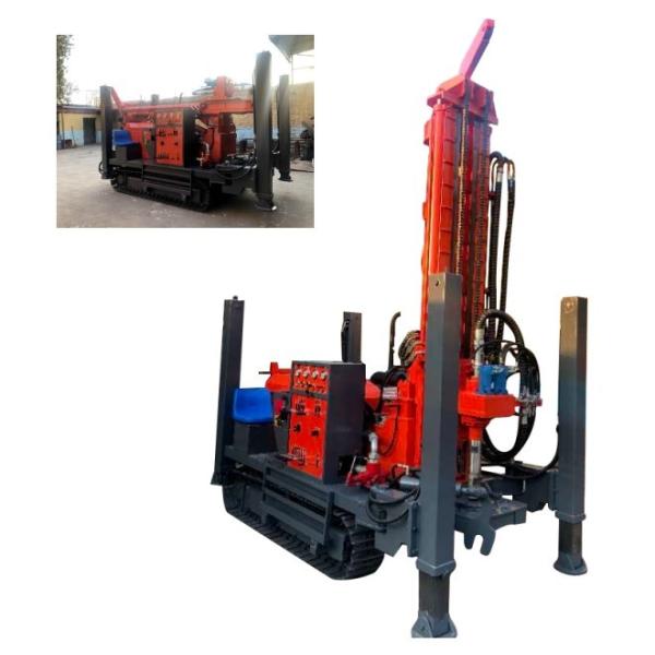 Buy 200m Crawler Drill Rig Full Hydraulic Rotary Dth Rock Borehole Air Hammer at wholesale prices