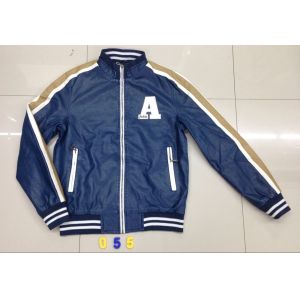 Quality 055 Men's pu fashion baseball jacket coat stock for sale