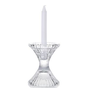 Hot sales customized clear crystal glass candelabra candlestick holder