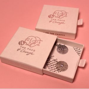 Bulk Small Jewelry Shipping Boxes Sliding Drawer With Ribbon Pouch