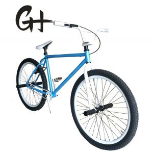 Customized Color 26" Single Speed BMX Bike with Hi-Ten Steel Frame and CE