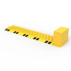 Surface Mount Tyre Killer With Electromechanical Arm Barrier Yellow/Black