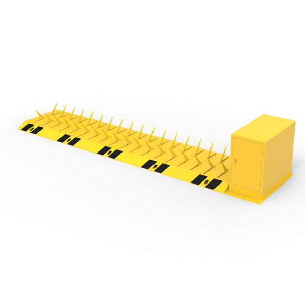 Surface Mount Tyre Killer With Electromechanical Arm Barrier Yellow/Black