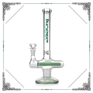 Cross Style Bong With Inline Pecolator Glass Smoking Water Pipe Bongs Heady