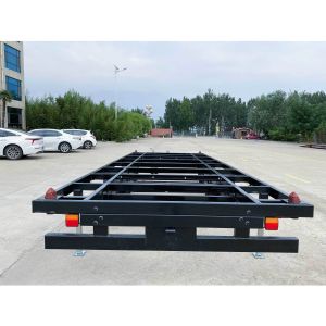 Double Axis Tiny House Trailers ATM 4500kg Moving House Trailers 20FT