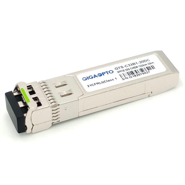 Buy 25GBASE-ER Lite CWDM SFP28 Optical Transceiver 1270nm~1370nm 30km LC SMF DOM at wholesale prices